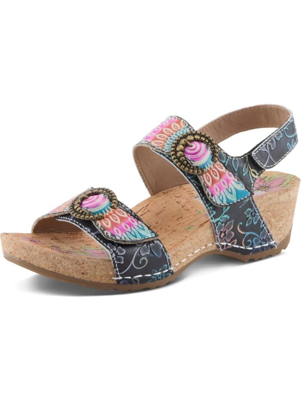 Comfortable Adjustable Cork Wedge Sandals for Women - Stylish Summer Footwear